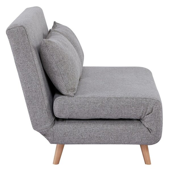 Šedá rozkládací pohovka 140 cm Marlow – House Nordic