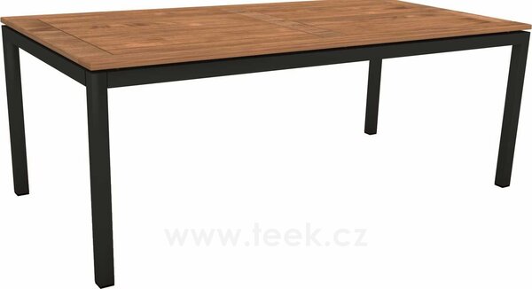Stern Jídelní stůl Classic, Stern, obdélníkový 200x100x73 cm, profil nohou čtvercový, rám hliník barva dle vzorníku, deska HPL barva dle vzorníku