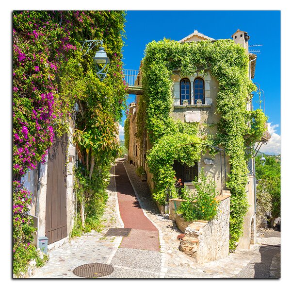Obraz na plátně - Krásná architektura v Provence - čtverec 3236A (50x50 cm)