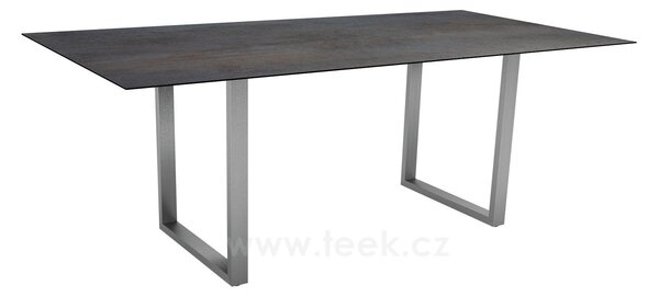 Stern Jídelní stůl Skid, Stern, obdélníkový 200x100x73 cm, rám lakovaný hliník barva dle vzorníku, deska HPL barva dle vzorníku