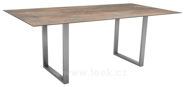 Stern Jídelní stůl Skid, Stern, obdélníkový 200x100x73 cm, rám lakovaný hliník barva dle vzorníku, deska HPL barva dle vzorníku