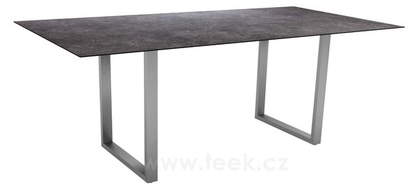 Stern Jídelní stůl Skid, Stern, obdélníkový 200x100x73 cm, rám lakovaný hliník barva dle vzorníku, deska HPL barva dle vzorníku