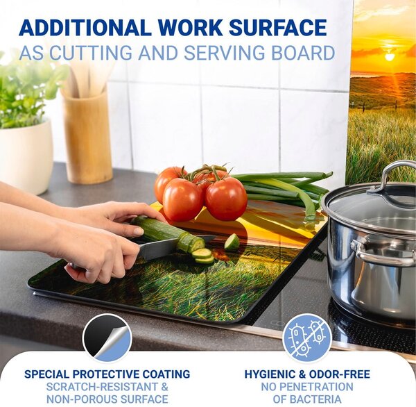 Kryty na sporák v sadě 2 ks z tvrzeného skla 52x30 cm Lighthouse - Maximex