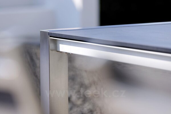 Stern Rozkládací jídelní stůl U-Bracket, Stern, obdélníkový 174-214/254x90x75 cm, rám nerezová ocel, deska HPL barva dle vzorníku