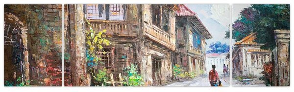 Obraz Filipínské vesnice, Asie (170x50 cm)