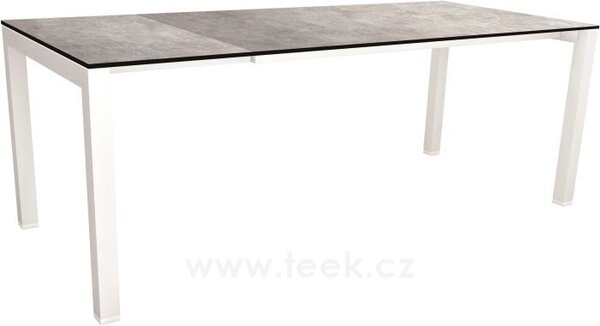 Stern Rozkládací jídelní stůl Classic, Stern, obdélníkový 160-210x90x75 cm, rám lakovaný hliník barva dle vzorníku, deska HPL barva dle vzorníku