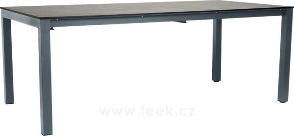Stern Rozkládací jídelní stůl Classic, Stern, obdélníkový 200-250x100x75 cm, rám lakovaný hliník barva dle vzorníku, deska HPL barva dle vzorníku