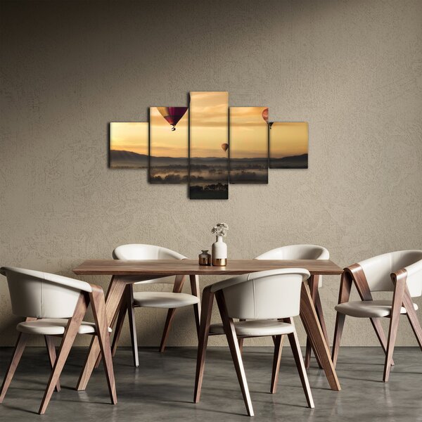 Obraz - létající balóny (125x70 cm)