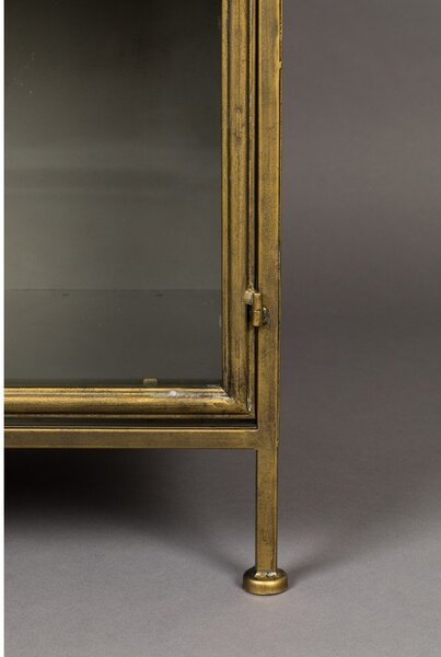 Kovová vitrína ve zlaté barvě 64x184 cm Gertlush – Dutchbone