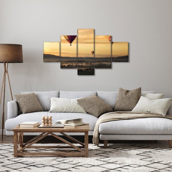Obraz - létající balóny (125x70 cm)