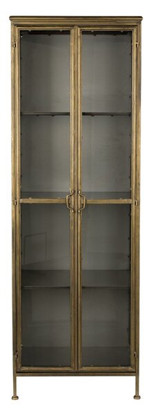 Kovová vitrína ve zlaté barvě 64x184 cm Gertlush – Dutchbone