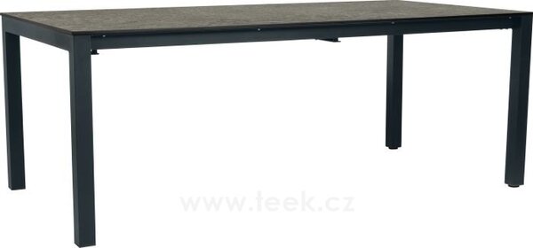 Stern Rozkládací jídelní stůl Classic, Stern, obdélníkový 200-250x100x75 cm, rám lakovaný hliník barva dle vzorníku, deska HPL barva dle vzorníku