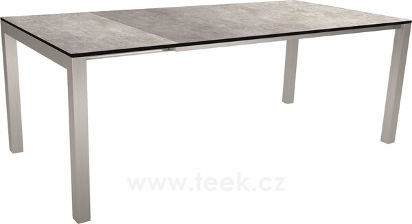 Stern Rozkládací jídelní stůl Classic, Stern, obdélníkový 160-210x90x75 cm, rám nerezová ocel, deska HPL barva dle vzorníku