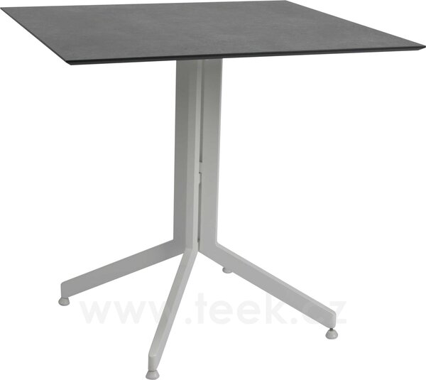 Stern Jídelní stůl Faro, Stern, kulatý 80x74 cm, rám lakovaný hliník barva dle vzorníku, deska HPL barva dle vzorníku