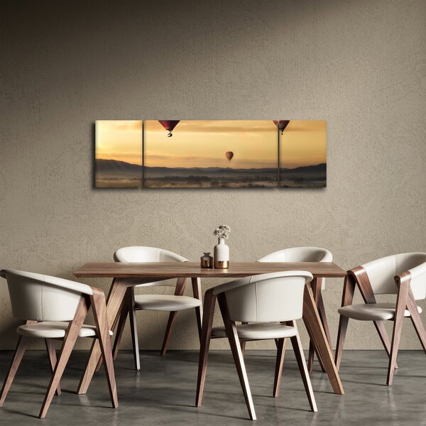 Obraz - létající balóny (170x50 cm)
