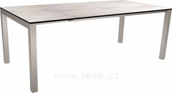 Stern Rozkládací jídelní stůl Classic, Stern, obdélníkový 160-210x90x75 cm, rám nerezová ocel, deska HPL barva dle vzorníku