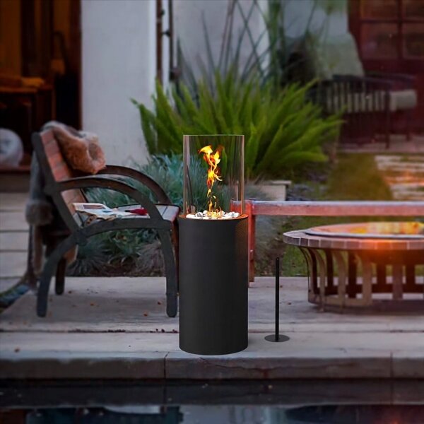 BIO krb ROMA 26,5x80,5 cm 2kW černá + ochranný kryt
