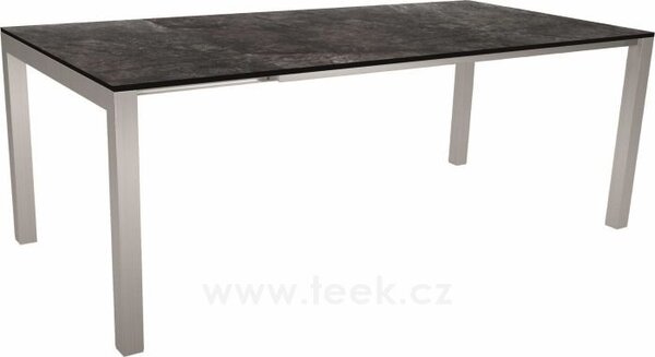 Stern Rozkládací jídelní stůl Classic, Stern, obdélníkový 160-210x90x75 cm, rám nerezová ocel, deska HPL barva dle vzorníku