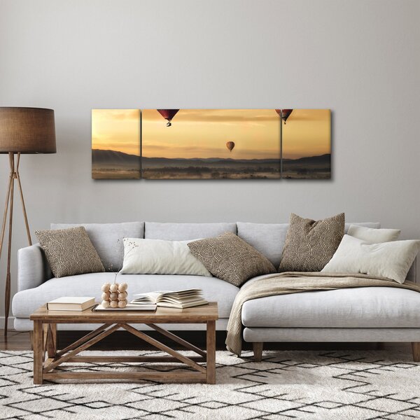 Obraz - létající balóny (170x50 cm)