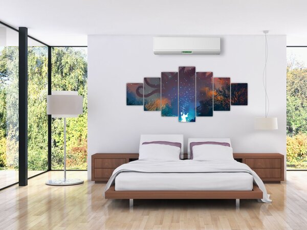 Obraz - Kouzlící čaroděj (210x100 cm)