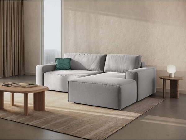 Světle šedá rozkládací rohová pohovka (pravý roh) Jodie – Micadoni Home