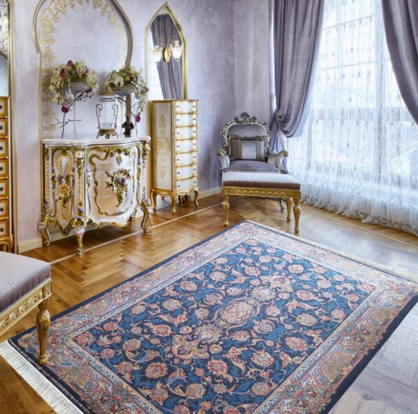 Koberec Exkluzivní Qum Silk 08 modrý