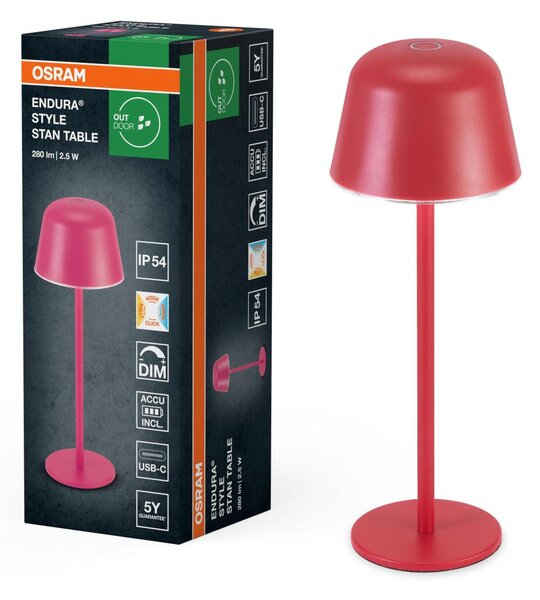 LEDVANCE stolní LED lampa Endura Style Table CCT USB 2,5 W 5 V stmívatelná