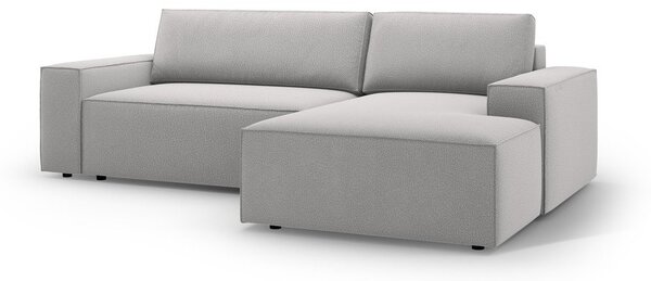 Světle šedá rozkládací rohová pohovka (pravý roh) Jodie – Micadoni Home