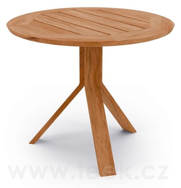 Stern Odkládací stolek Freddie, Stern, kulatý 65x53 cm, rám teak, deska teak