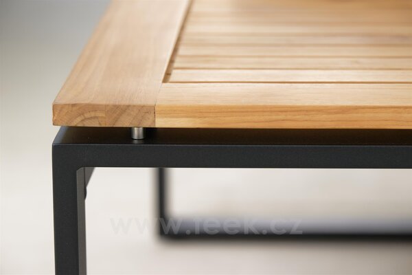 Stern Konferenční stolek Allround, Stern, obdélníkový 110,5x60x45 cm, rám lakovaný hliník barva dle vzorníku, deska HPL barva dle vzorníku