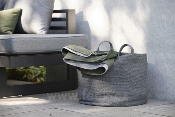 Stern Úložný koš, Stern, kulatý průměr 50x36 cm, lankový výplet světle šedý (light grey)