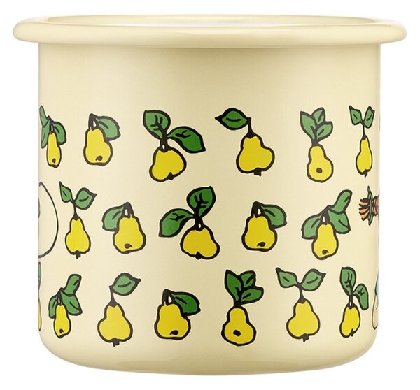 Muurla Hrnek Pippi Fruits 0,37l, smalt / žlutý