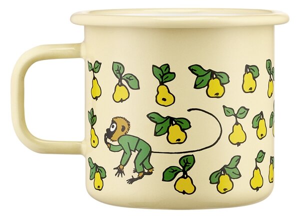 Muurla Hrnek Pippi Fruits 0,37l, smalt / žlutý