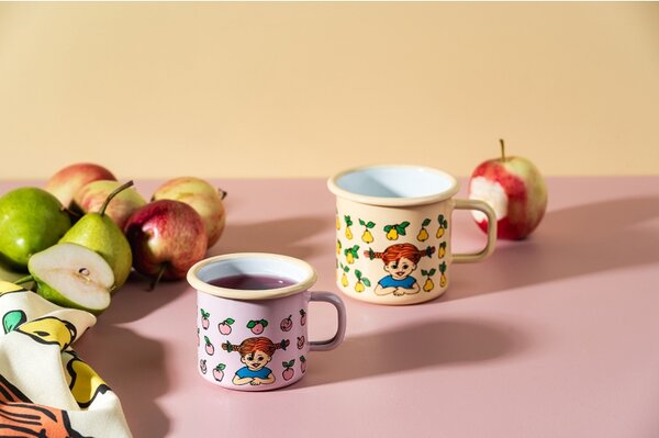 Muurla Hrnek Pippi Fruits 2,5 dl, smalt / růžový