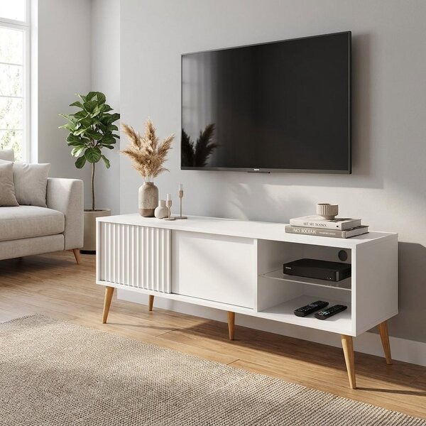 TV stolek Navia 135, bílá