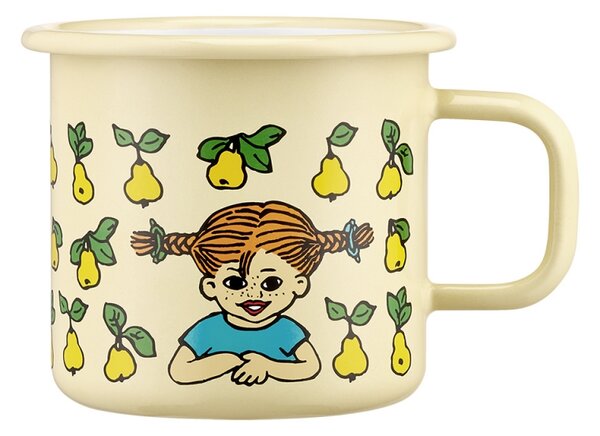 Muurla Hrnek Pippi Fruits 0,37l, smalt / žlutý