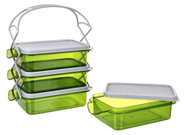 JÍDLONOSIČ 4PATRA 1L, 24,3CMX14,6CMX29,5CM PLAST