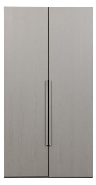 Šedá modulární skříň v dekoru ořechu 110x210x58 cm Rens – WOOOD