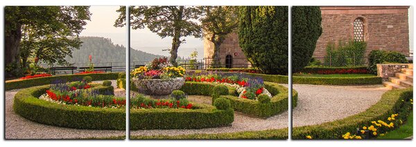 Obraz na plátně - Sestříhané keře v parku - panoráma 5250C (90x30 cm)