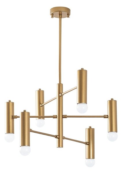 Závěsné svítidlo ve zlaté barvě s kovovým stínidlem Gharib – Opviq lights