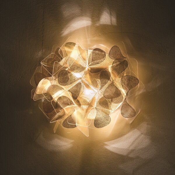 SLAMP CLIWM00GNM00000000EU Clizia Mama Non Mama Gold Wall, designové nástěnné svítidlo, 2x6W E14, výška 28cm
