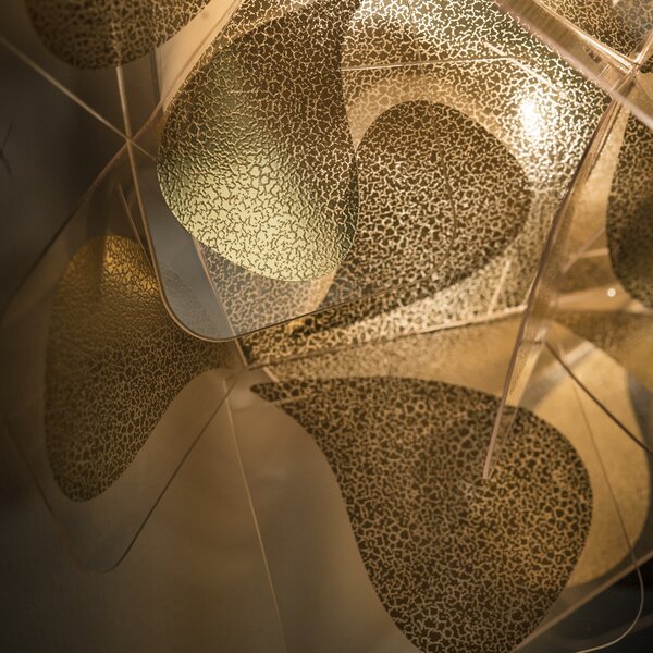 Slamp Clizia Mama Non Mama gold, designové svítidlo, 2x12W E27, prům. 53cm