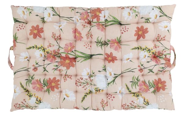 Růžová matrace s květy Aix Quilt Wild Flowers - 60*100 cm - Chic Antique