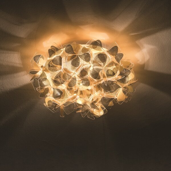 SLAMP CLICS00GNM00000000EU Clizia Mama Non Mama Gold Mini, designové svítidlo, 2x6W E14, prům. 32cm