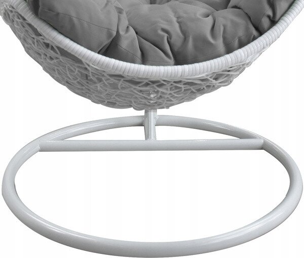 Závěsné křeslo ELEGANT bílé / tmavě šedé FAT1167