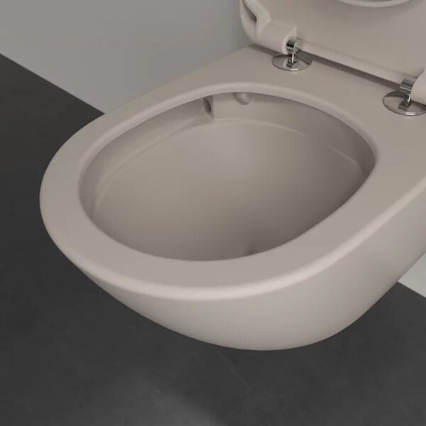 Villeroy & Boch Antao záchodová mísa závěsná bez splachovacího kruhu béžová mat 4674T0AM