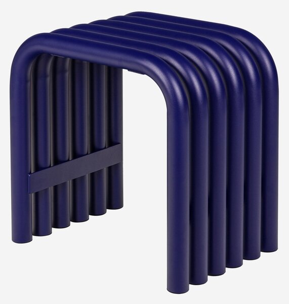 Kovová venkovní stolička Nokk modrá