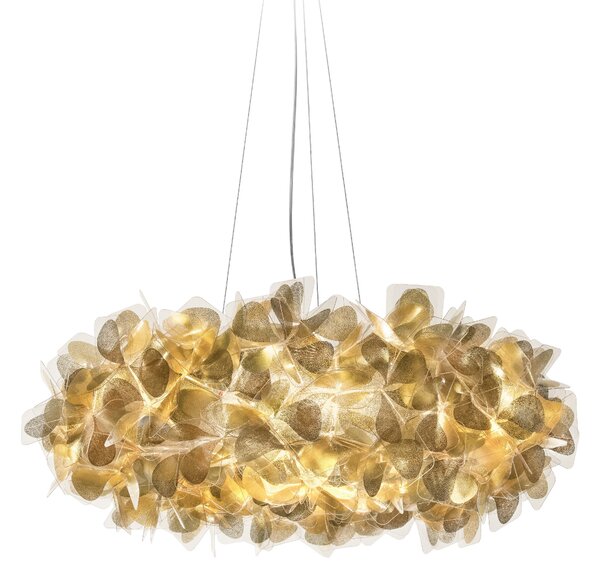 SLAMP CLISL00GNM01T00000EU Clizia Mama Non Mama Gold Large, designové svítidlo s čirým kabelem, 4x12W E27, prům. 78cm
