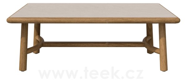 Tribu Konferenční stolek Ukiyo, Tribu, čtvercový 102x102x36 cm, rám teak, deska keramika dekor dle vzorníku