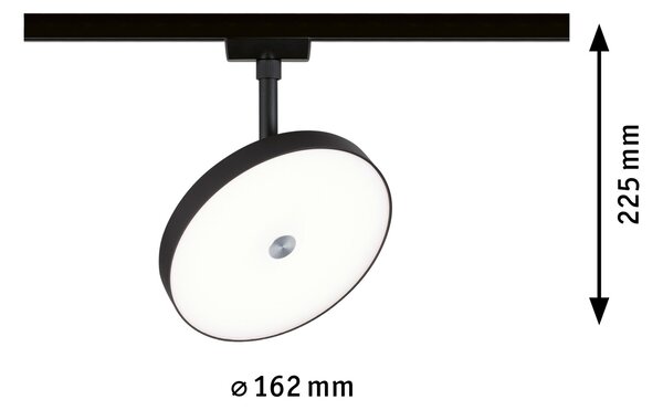 Paulmann 96786 Hildor, spot pro Urail system, 1x15W LED 4000K, tříkrokové stmívání, černá